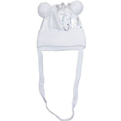 Шапочка дитяча для дівчинки Luna Kids р.36 білий 2104