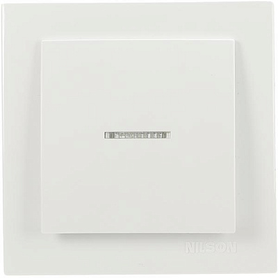 Вимикач одноклавішний Nilson Touran з підсвіткою 10 А 230В IP20 білий 24111002