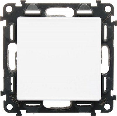 Вимикач прохідний одноклавішний Legrand Life без підсвітки 10 А 250В білий 752406