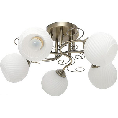 Люстра потолочная Accento lighting Zenith 5xE27 белый ALG-73437/5 