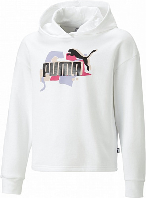 Джемпер Puma ESS+ STREET ART HOODIE TR G 53971702 р. 116 белый