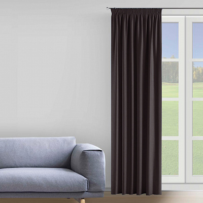 Штора VELOUR 275х150 коричневий La Nuit
