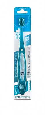 Зубная щетка Edel White ортодонтическая Pro Ortho средней жесткости/мягкая