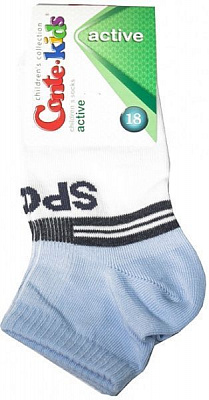 Носки детские Conte-Kids ACTIVE 311 13С-34СП р.18 бело-голубой 