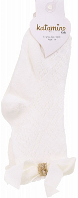 Шкарпетки для дівчаток KATAMINO K24060 р.5-6 молочний