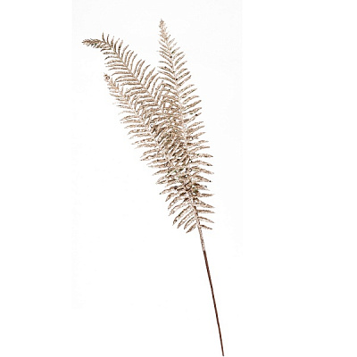 Веточка декоративная YES! Fun Папоротник золото глиттер 83 см 973873 