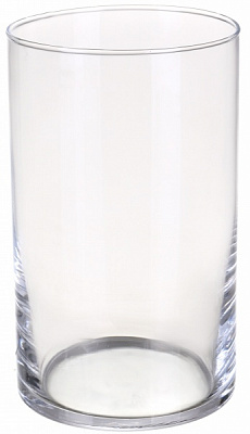 Ваза стеклянная прозрачная цилиндр H200D120 20 см 