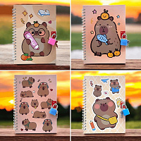 Блокнот дитячий на замочку Forme Capybara 130х180 мм KIDS Line