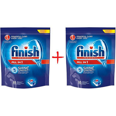 Средство для посудомоечных машин Calgonit Finish Tabs All in 1 65+65 шт
