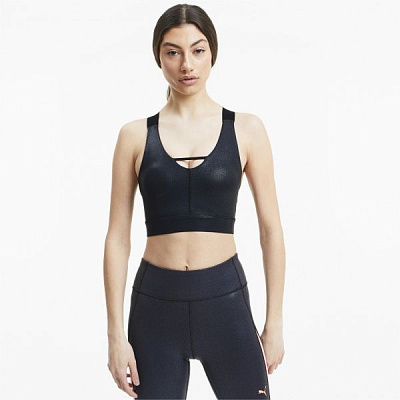 Бра Puma Mid Impact Pearl Bra 51956301 L чорний