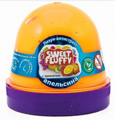 Слиз-лизун OKTO Sweet fluffy Апельсин 120 мл 80070