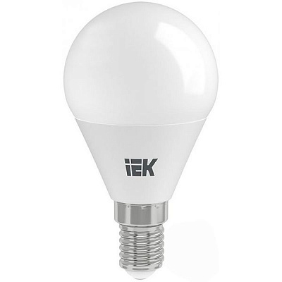 Лампа светодиодная IEK 9 Вт G45 матовая E14 220 В 3000 К 