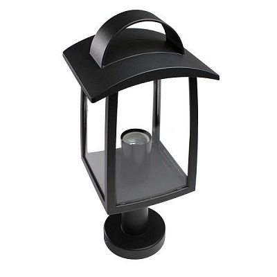 Светильник парковый Lutec E27 40 Вт IP44 черный KELSEY 7273604012 