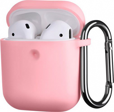 Чехол для наушников 2E для Apple AirPods Pure Color Silicone 3.0mm pink (2E-AIR-PODS-IBPCS-3-LPK) 