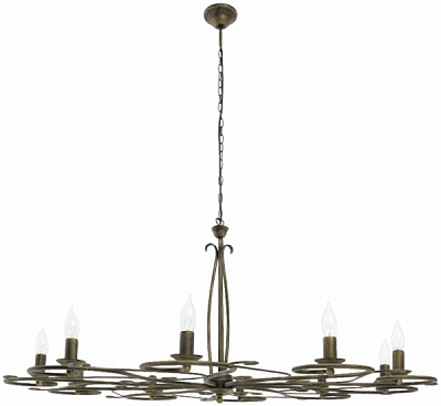 Люстра підвісна Nowodvorski DAKAR X 10xE14 бронзовий 3648