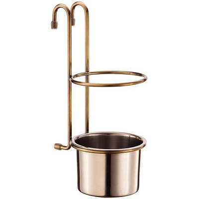 Стакан на рейлінг Lemax yj-g017e ВА для столових приборів 206х105х138 мм антична бронза