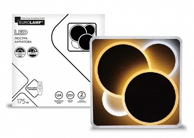 Люстра светодиодная Eurolamp акрил A53 175 Вт белый LED-LS-175-A53 