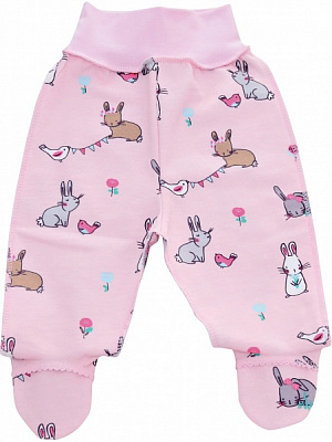 Ползунки для девочек Minikin р.56 розовый с рисунком 21720156 