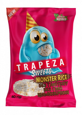 Галеты ТРАПЕЗА рисовые со вкусом малины