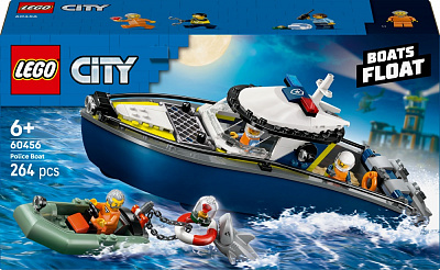Конструктор LEGO City Преследование на полицейском катере 60456
