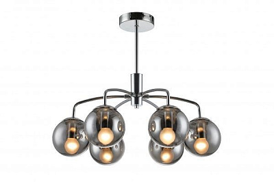 Люстра подвесная Blitz 6x40 Вт E14 хром/черный 7427-46 
