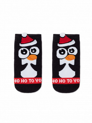 Шкарпетки дитячі унісекс Conte-Kids новорічні 21С-63СП 650 р.16–18 чорний