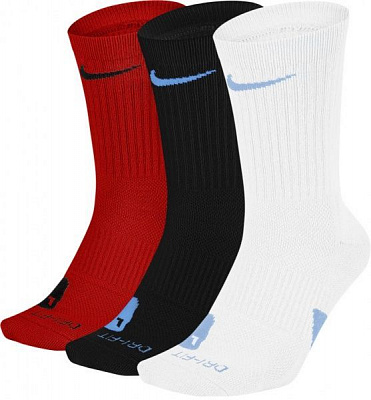 Носки Nike U NK ELITE CREW 3PR р.S SX7627-966 разноцветный