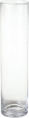 Ваза прозора циліндр 40х10 см Теамо