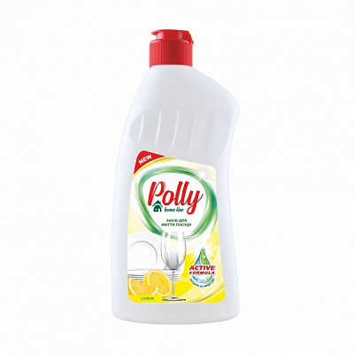 Средство для ручного мытья посуды POLLY Active лимон 0,5л