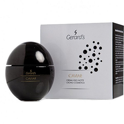 Крем для обличчя нічний Gerard’s Caviar Chrono Cosmetic Night Face Cream з фосфоліпідами і фосфопротеїнами чорної ікри 50 мл