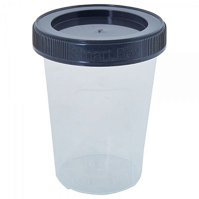 Контейнер с кришкой Алеана «Smart Box» 0,5 л гранит