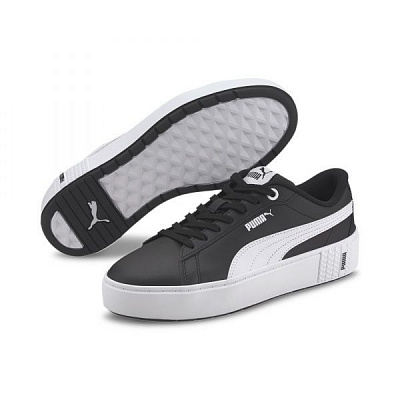 Кроссовки Puma Smash Platform v2 L 37303504 р.UK 6,5 черный белый