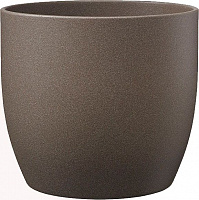 Кашпо керамическое Soendgen Basel Stone круглый 5,9 л серо-коричневый (0069-0027-1845) 