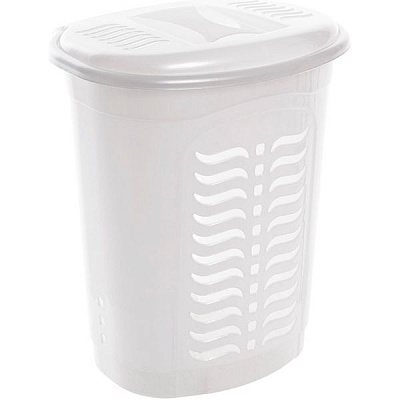 Корзина для белья Ал-Пластик 42 л белая