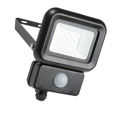 Прожектор с датчиком движения LED CONCEPT FL-LC 10 Вт IP65 черный 