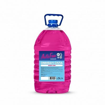 Омыватель стекла AvtoFan бабл-гам зима -12°С 5л 