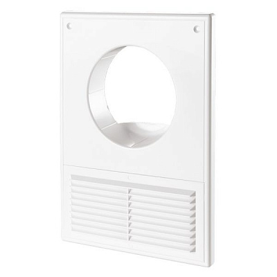 Решетка Домовент ДВ 100Кс пластик белый 