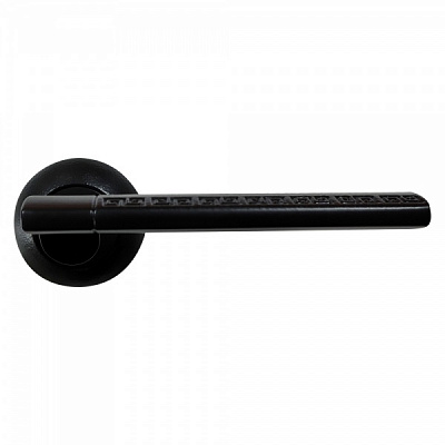 Ручка на розетці Firenze Solara чорний матовий