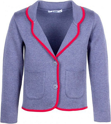 Жакет Flash для дівчинки р.146 сірий із червоним 19G006-4-1111