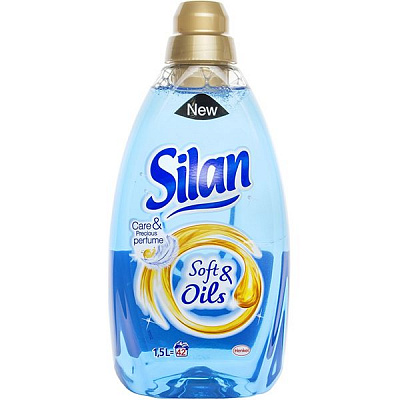 Кондиціонер для білизни Silan Soft&Oils блакитний 1.5 л