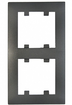 Рамка двойная Makel Rizz вертикальная дымчатый 88050707