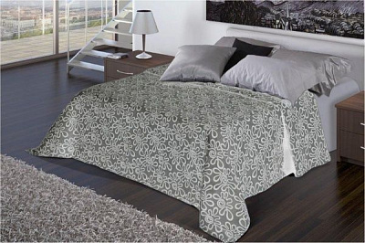 Покривало Valenca 240x260 см Manterol світло-чорний із білим