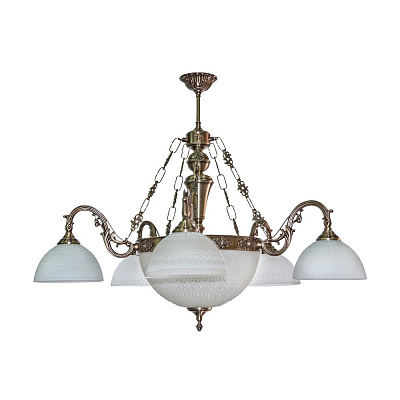 Люстра подвесная Фабрика Світла Опера НСБ 020-(5+3)х60-181 11x60 Вт E27 античная латунь/патина