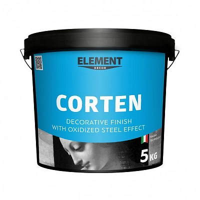 Декоративная штукатурка моделирующая Element Decor Corten 5 кг белый