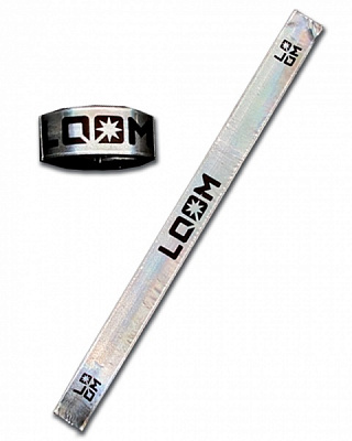 Браслет светоотражающий LOOM Slap с бархатной подкладкой 3x34 см LM-0016-white белый