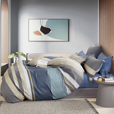 Комплект постельного белья Тренд моды семейный разноцветный Homeline 