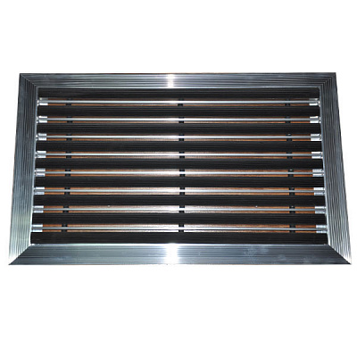 Килим брудоочисний Льон гума+скребок 90x60 см