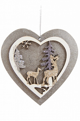 Подвеска Сердце 11,5 см 8975