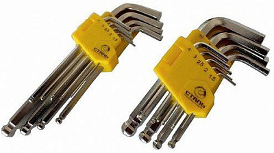 Набір ключів шестигранних Сталь НЕХ шароподібних подовжених 48103 48103