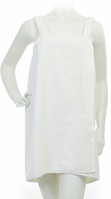 Сарафан для сауны Гофре L-XL 70x140 см молочный La Nuit 